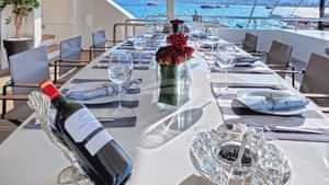 The Aft Deck table
