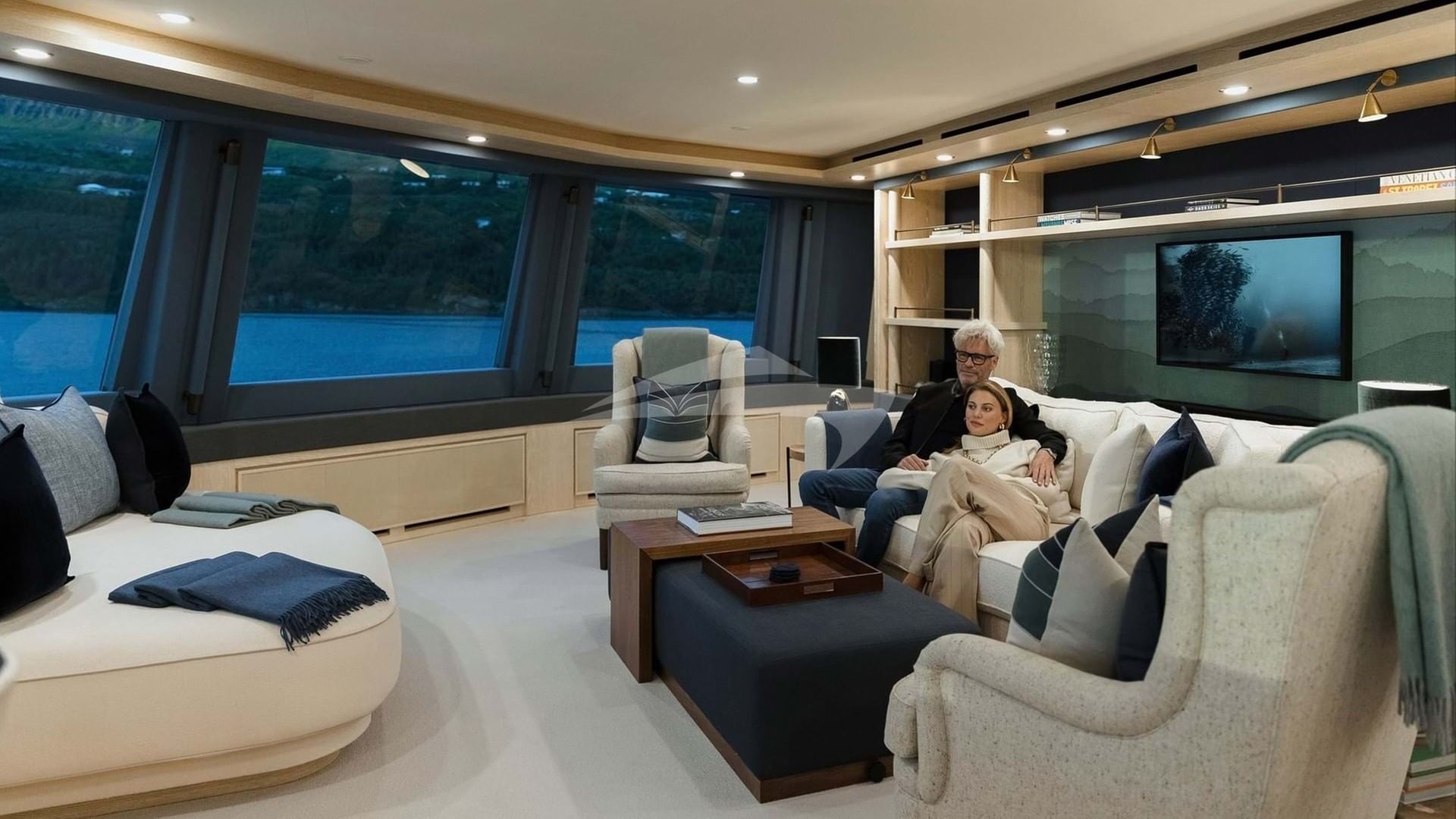 Observation lounge on B-deck