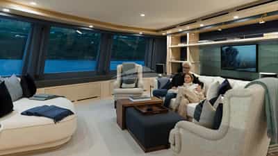 Observation lounge on B-deck