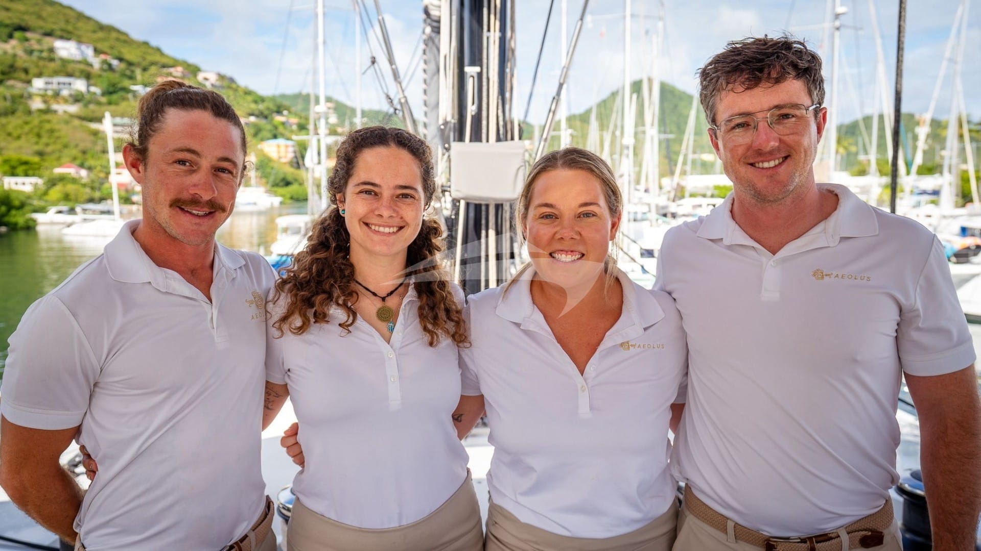 Luxury charter yacht crew for AEOLUS 77