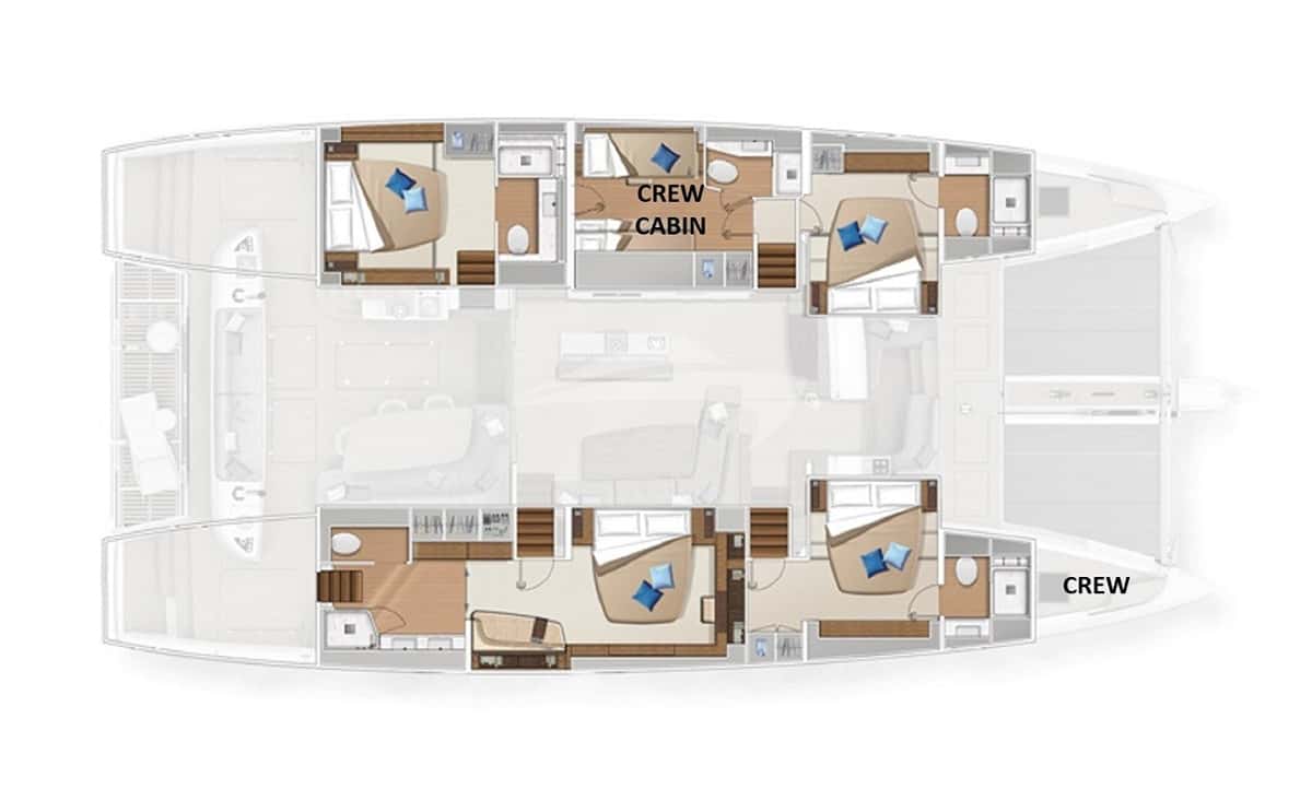 REVE BLEU deck layout