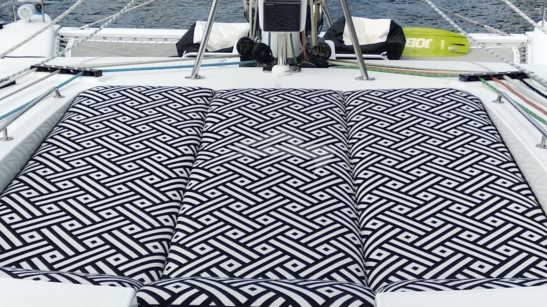 Sunloungers on the flybridge