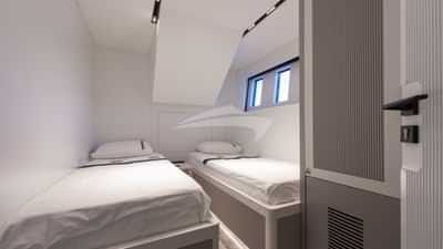 Twin guest stateroom