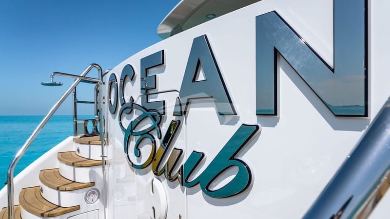 Ocean Club Shower on Swim Platform - Photo Credit Ocean Air Media