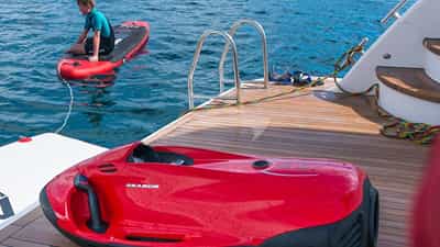 Swim Platform and Water Toys