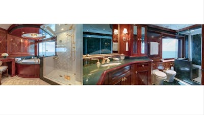 Owner's stateroom - his / her bathrooms