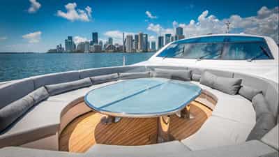 Deck seating area