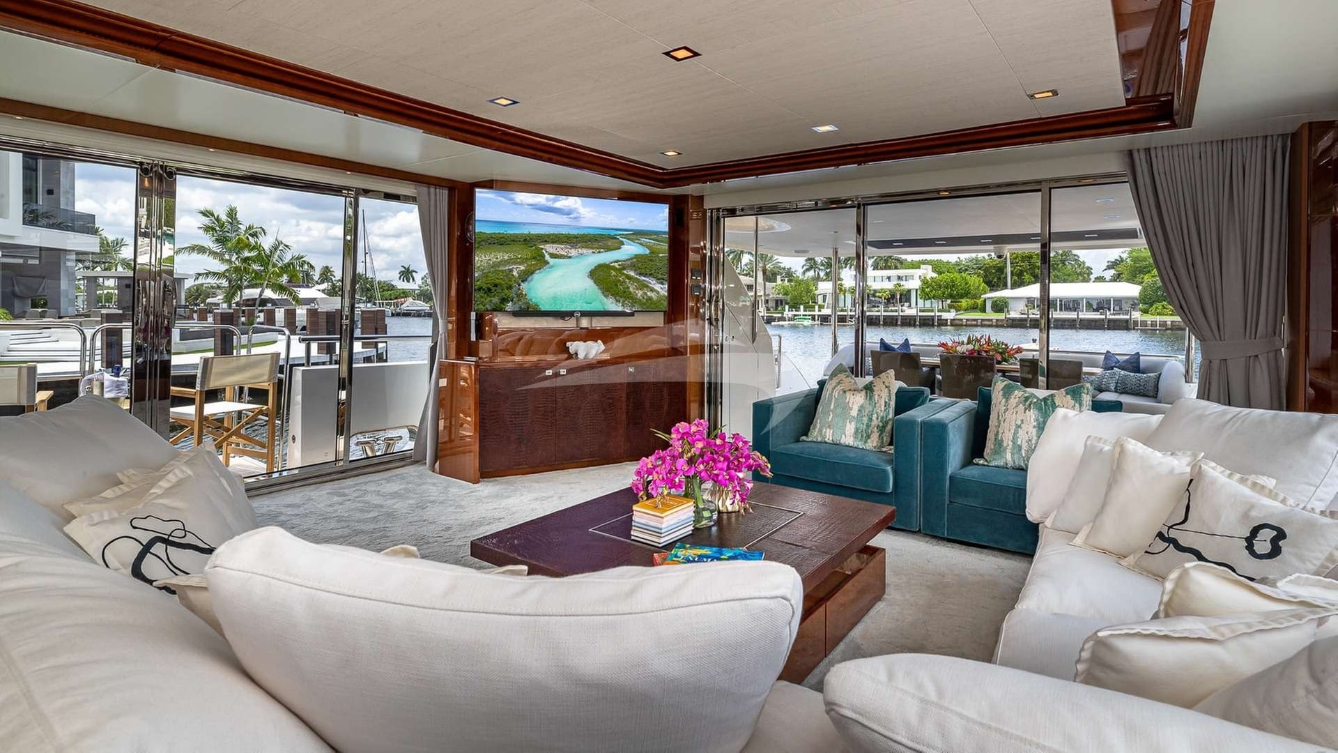 Main Salon looking aft