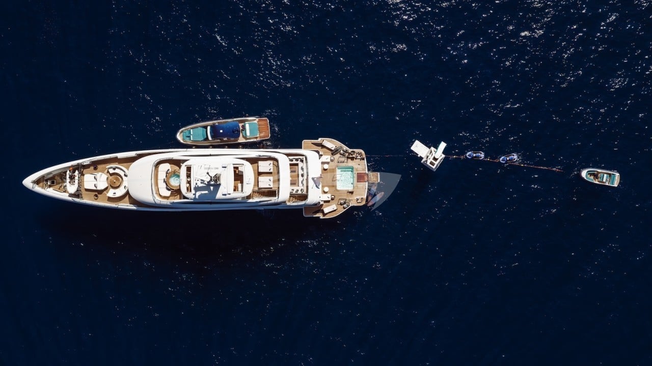 Aerial view of toys