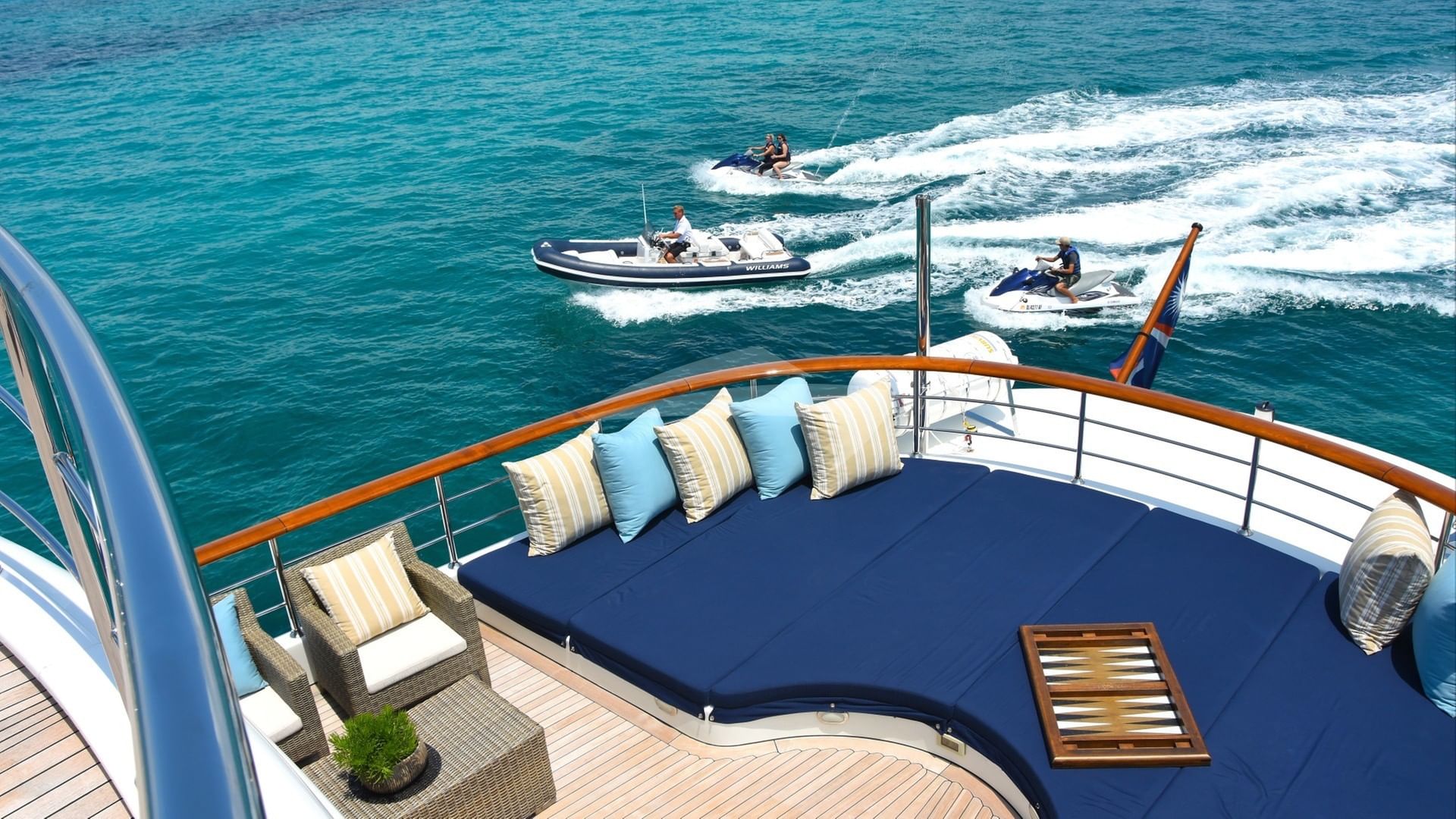 Bridge Deck Aft and Water Toys