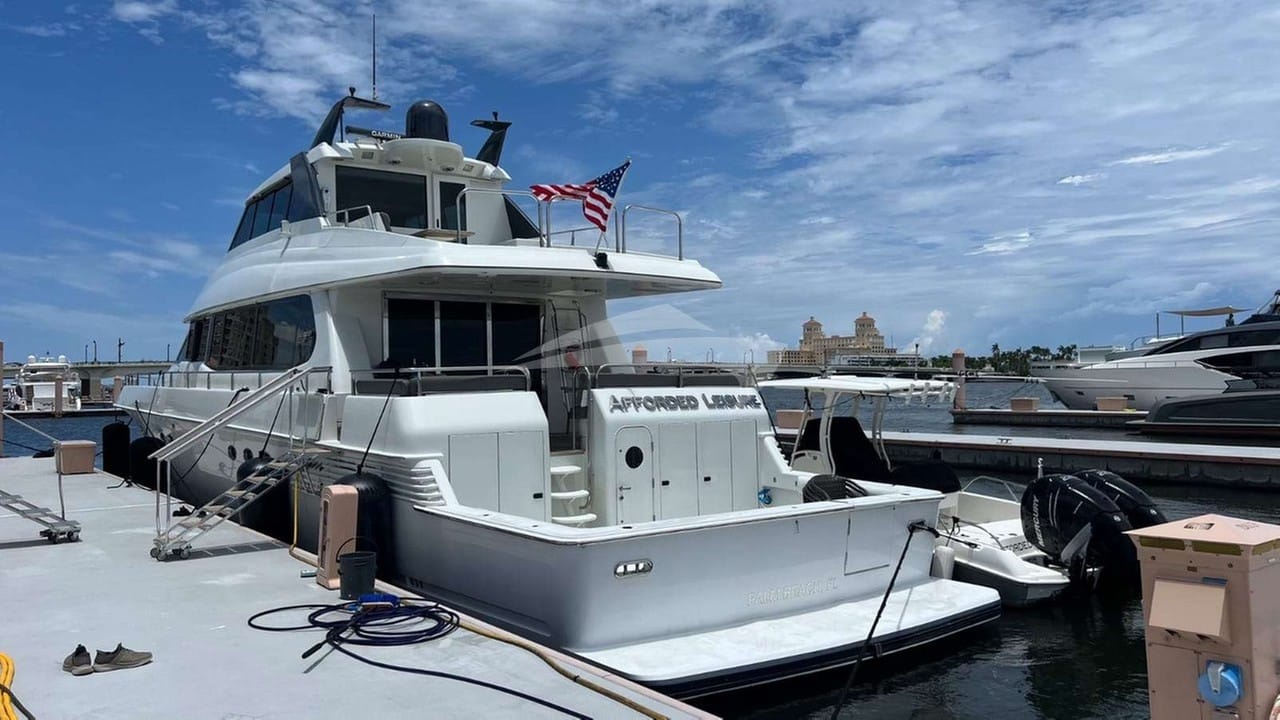 View of Aft at Anchor