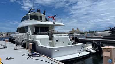 View of Aft at Anchor