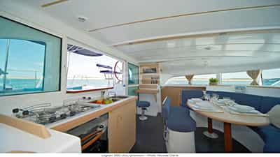 Dining and galley area