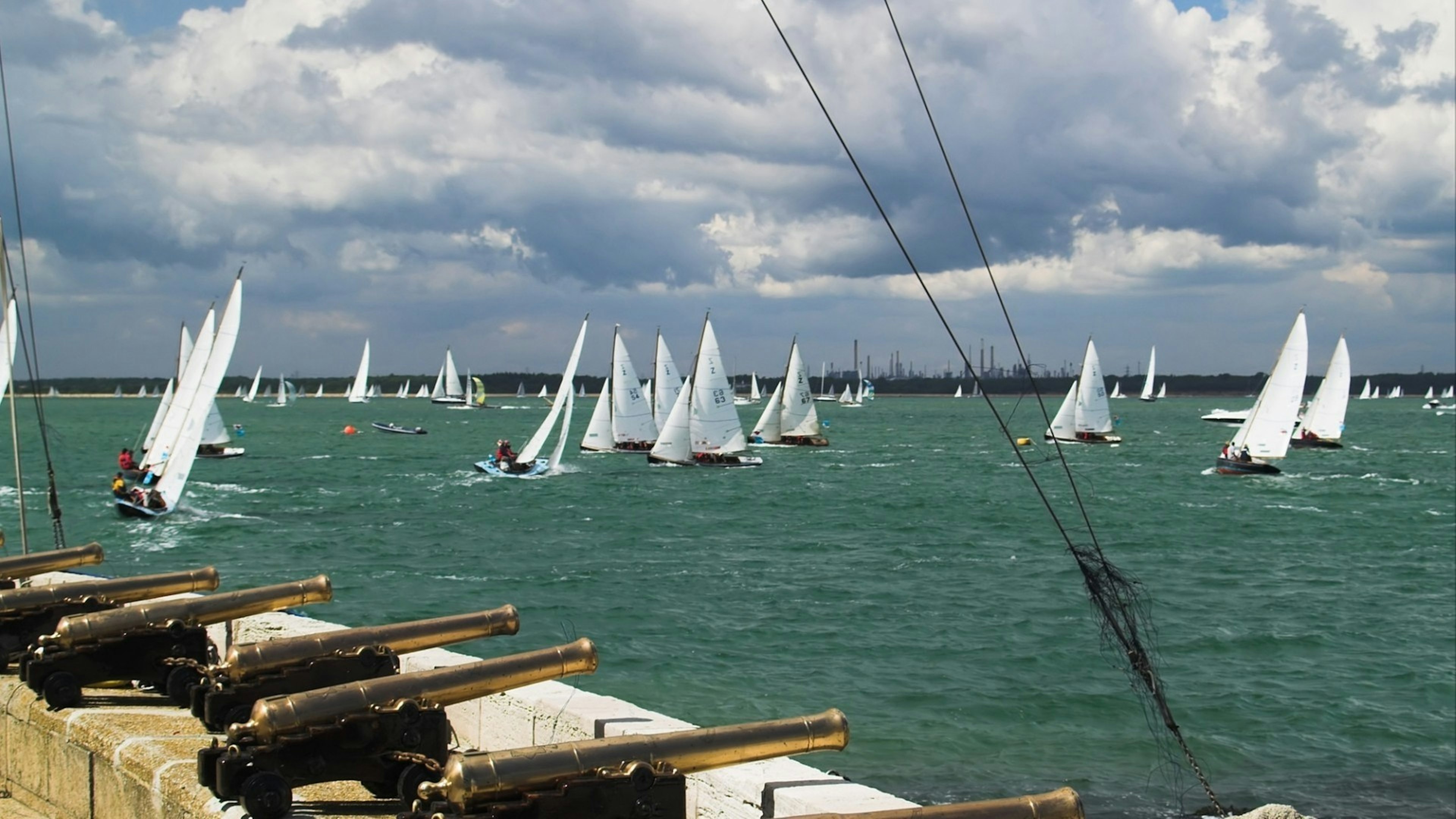 Sailing race at Cowes