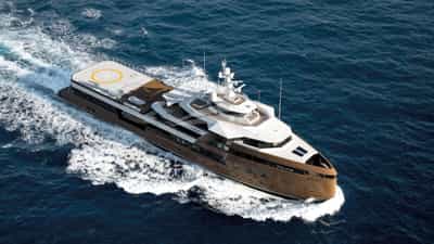 Aerial view underway