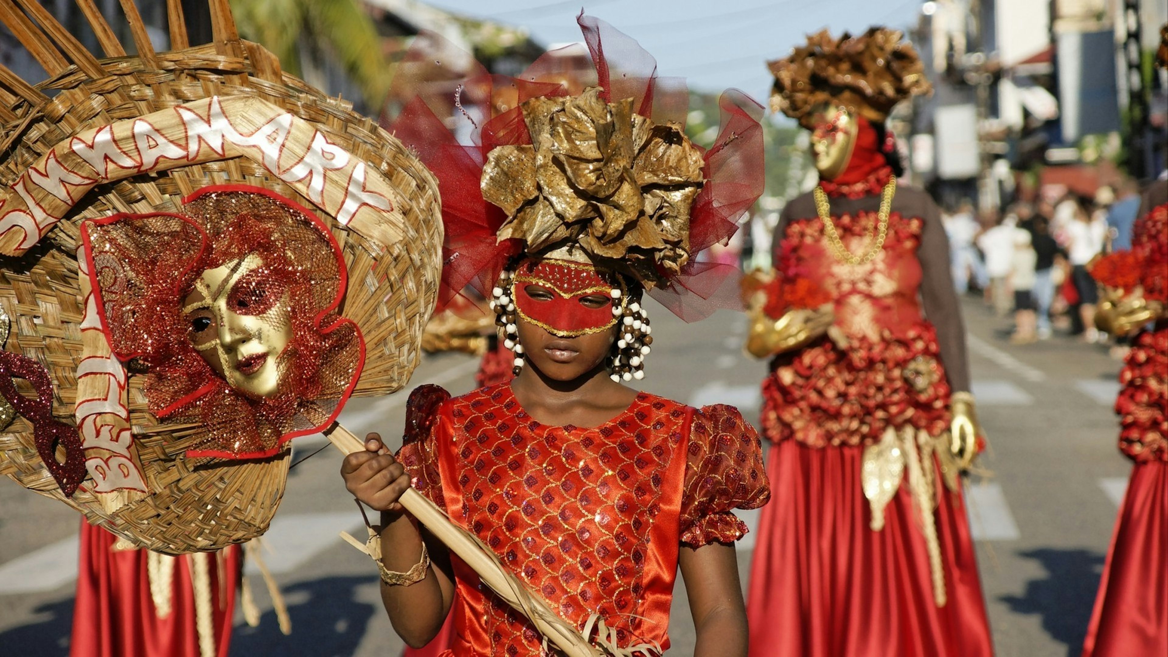 Many children participated in the French Guiana's Annual Carnival on February 14, 2010 in Cayenne, French Guiana