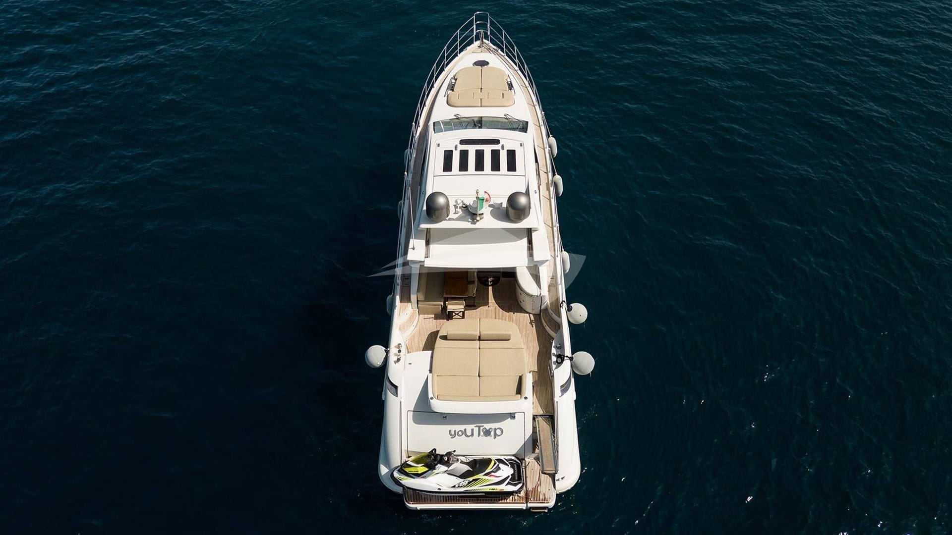 Aerial view from the aft