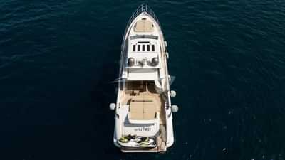 Aerial view from the aft