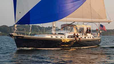 DESTINY under sail