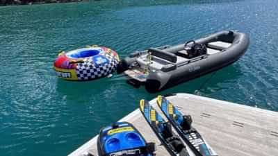 Swim Platform and Water Toys