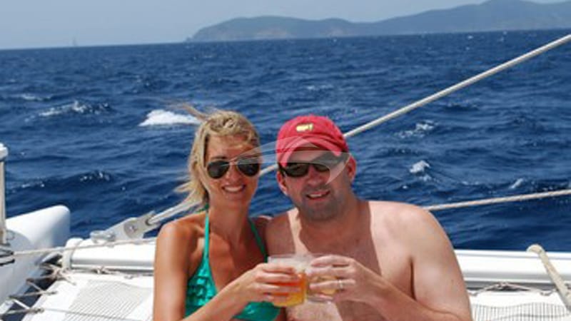 Cocktails on the foredeck