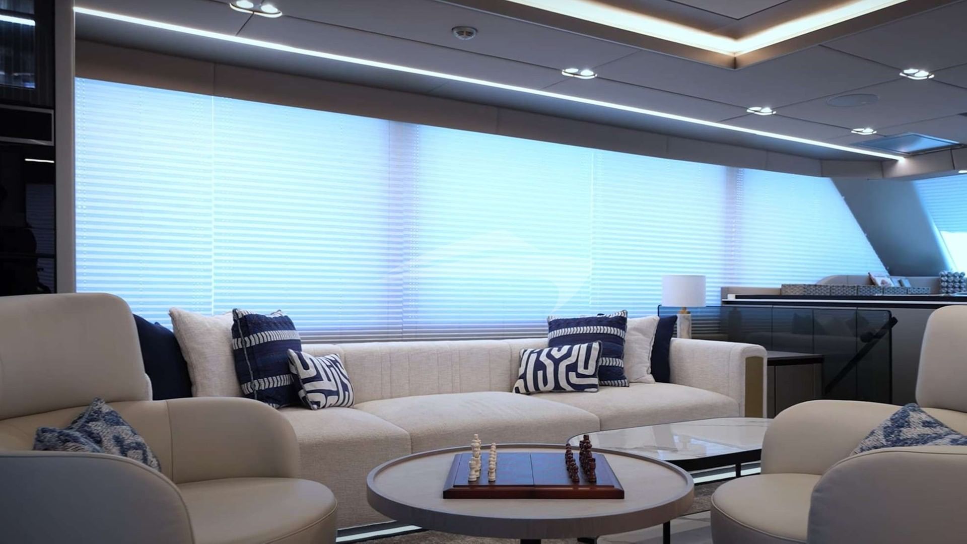 Game of chess or relax to read a book in the lounge area