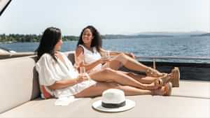 Lounge on bridge deck