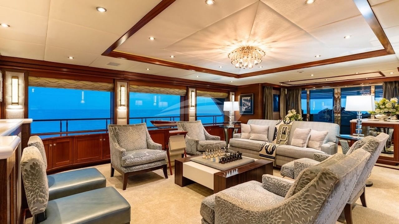 Ocean Club Main Salon looking aft- photo credit Ocean Air Media