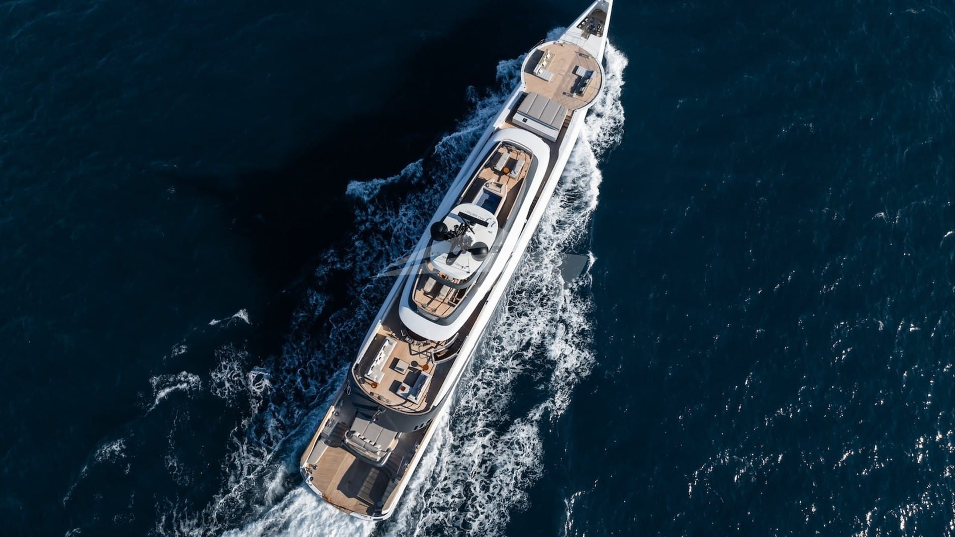 Aerial view underway