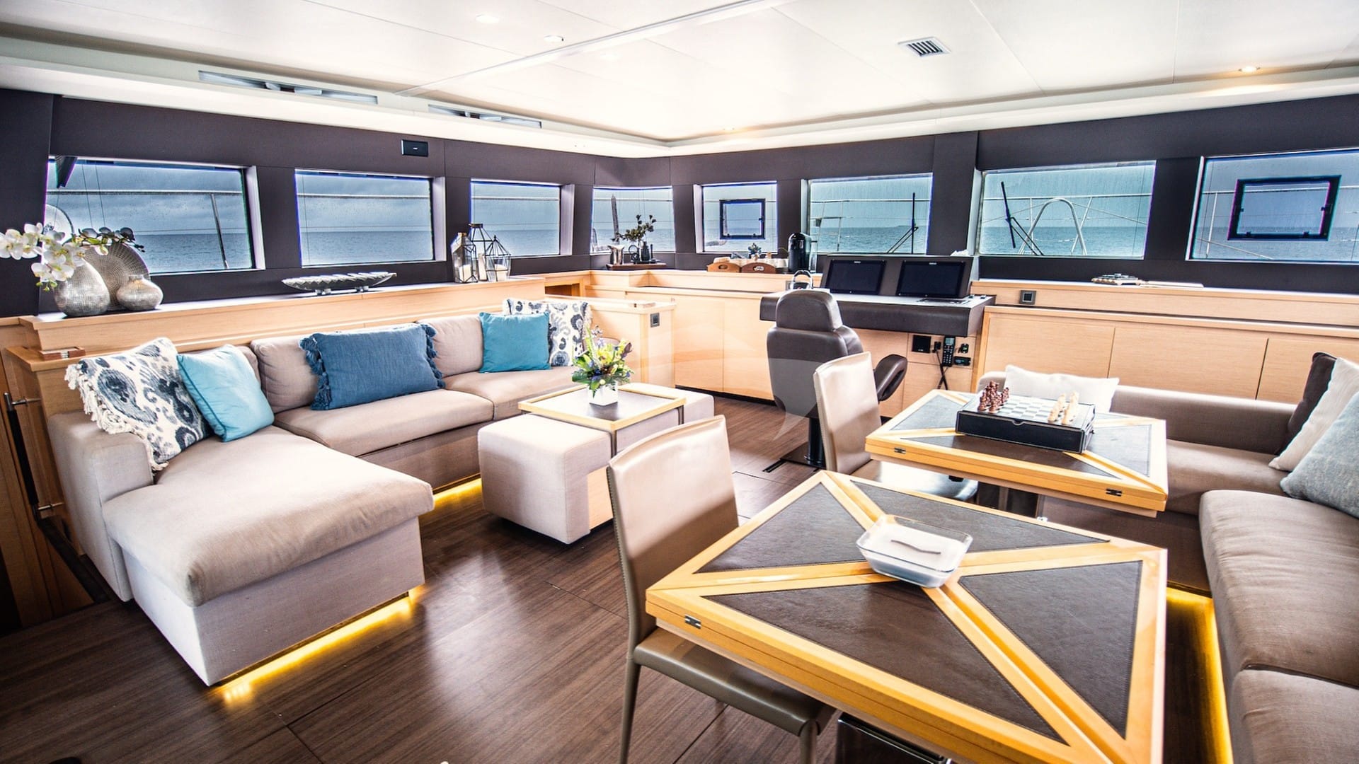 Philotimo's spacious saloon