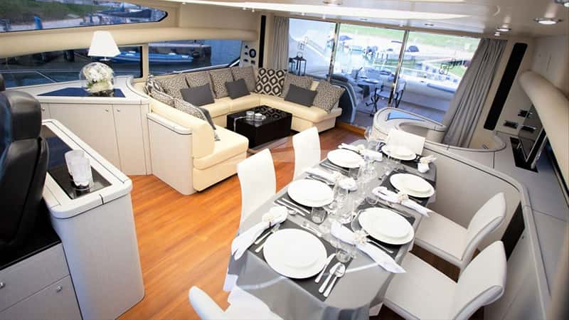 LIGHT BLUE 25m motor yacht charter, photo 4