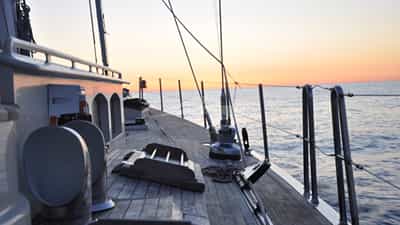 Sunset sailing