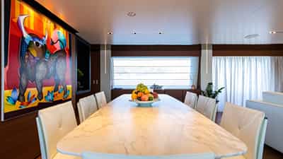 Formal dining table