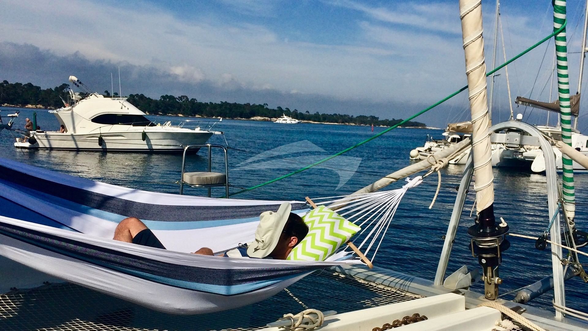 Relaxing in the Hammock Rocked by the Breeze