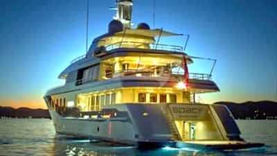 View of Aft at Night