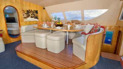 The formal dining area