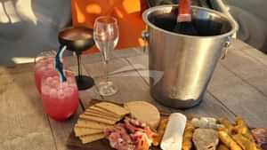 Charcuterie on the aft deck