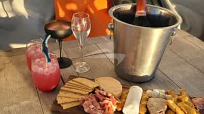 Charcuterie on the aft deck