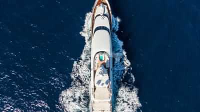 View from above underway