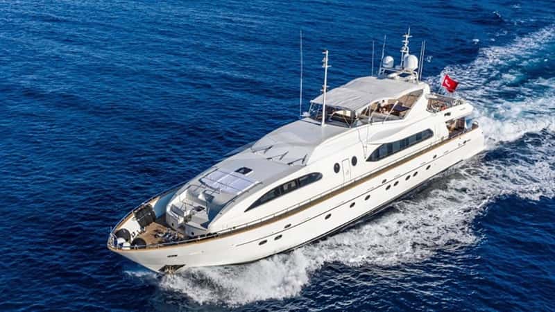 SANREF 35m motor yacht charter