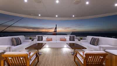 Deck Seating at Night