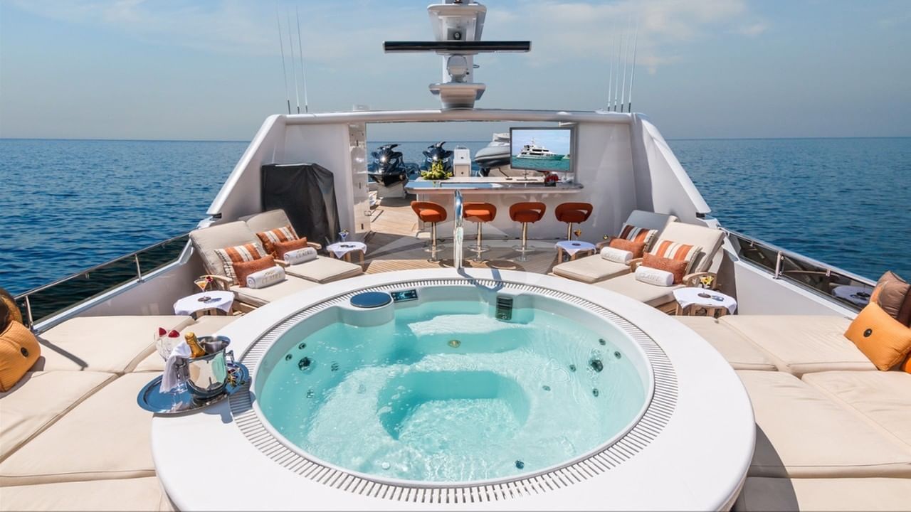 SUN DECK AND JACUZZI