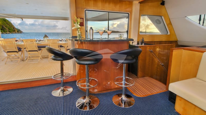 The "gathering spot" - The interior bar area