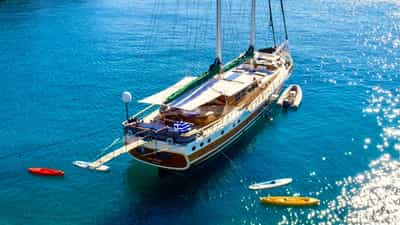 At Anchor with Water Toys