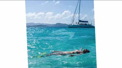Relaxing in the sea