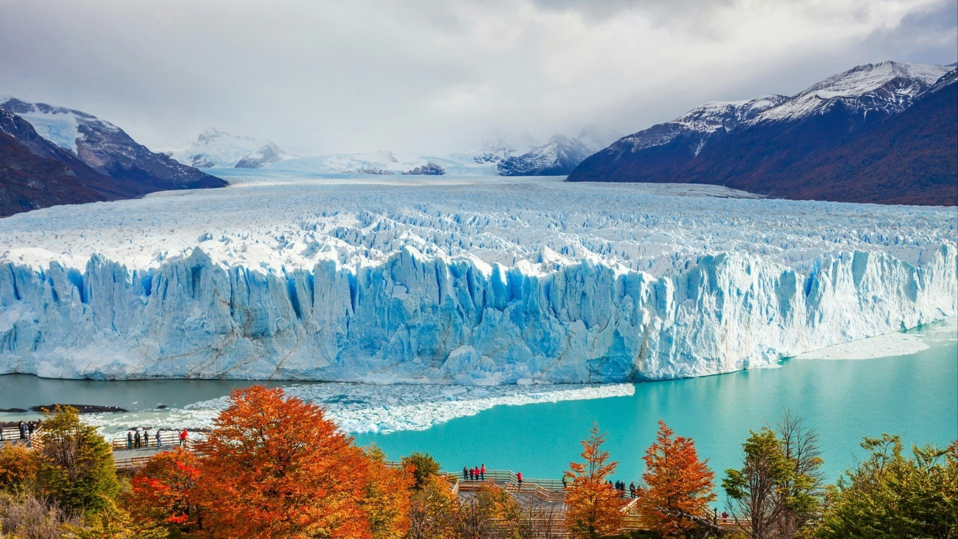 The Perito Moreno Glacier is a glacier located in the Los Glaciares National Park in Santa Cruz Province