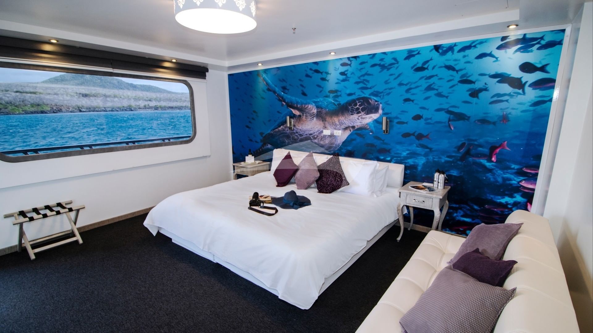 Double with convertible couch