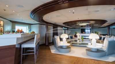 Main deck saloon and bar