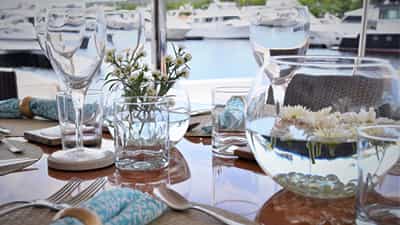 Table set for dinner