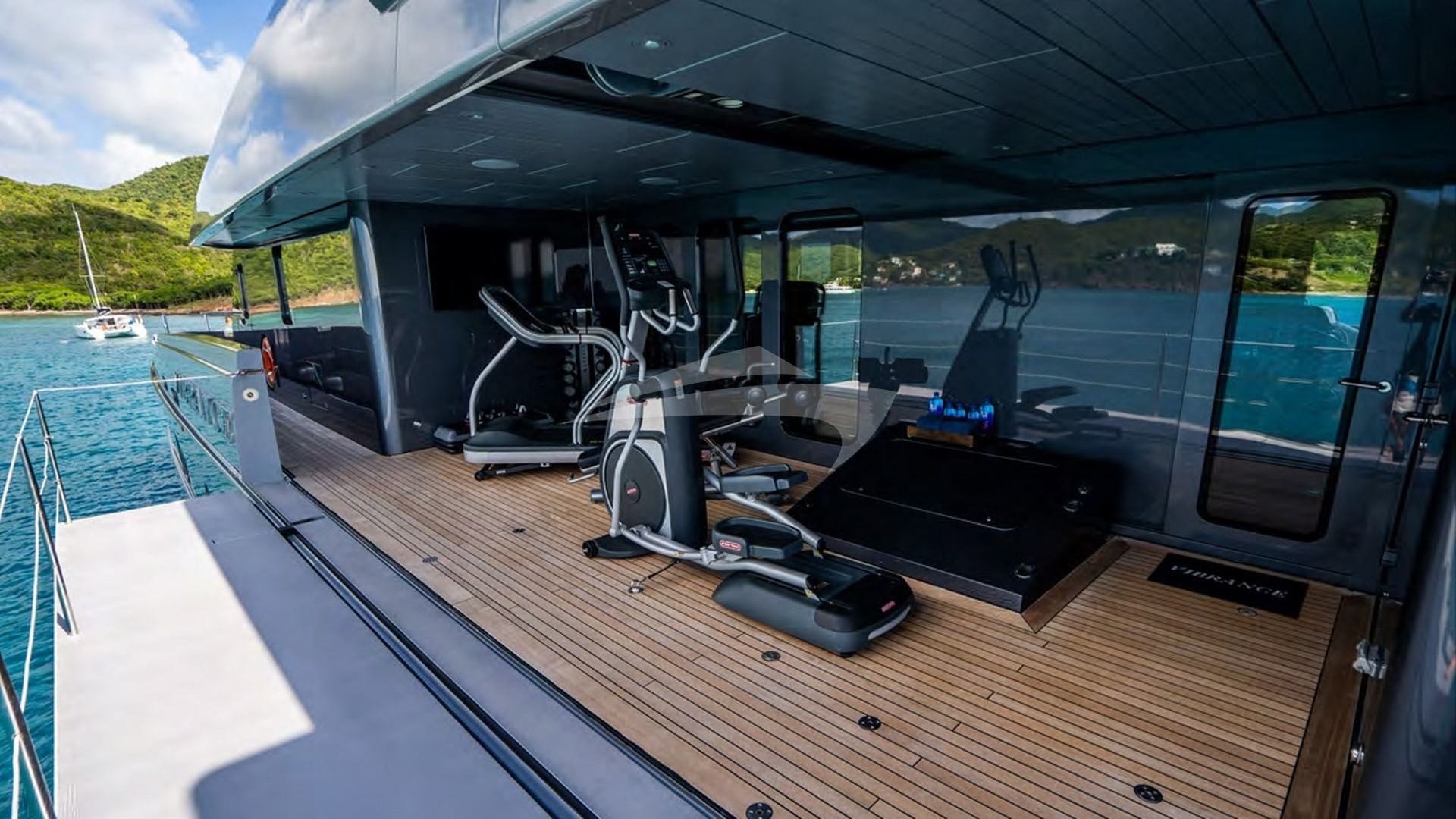 Gym area and open balcony